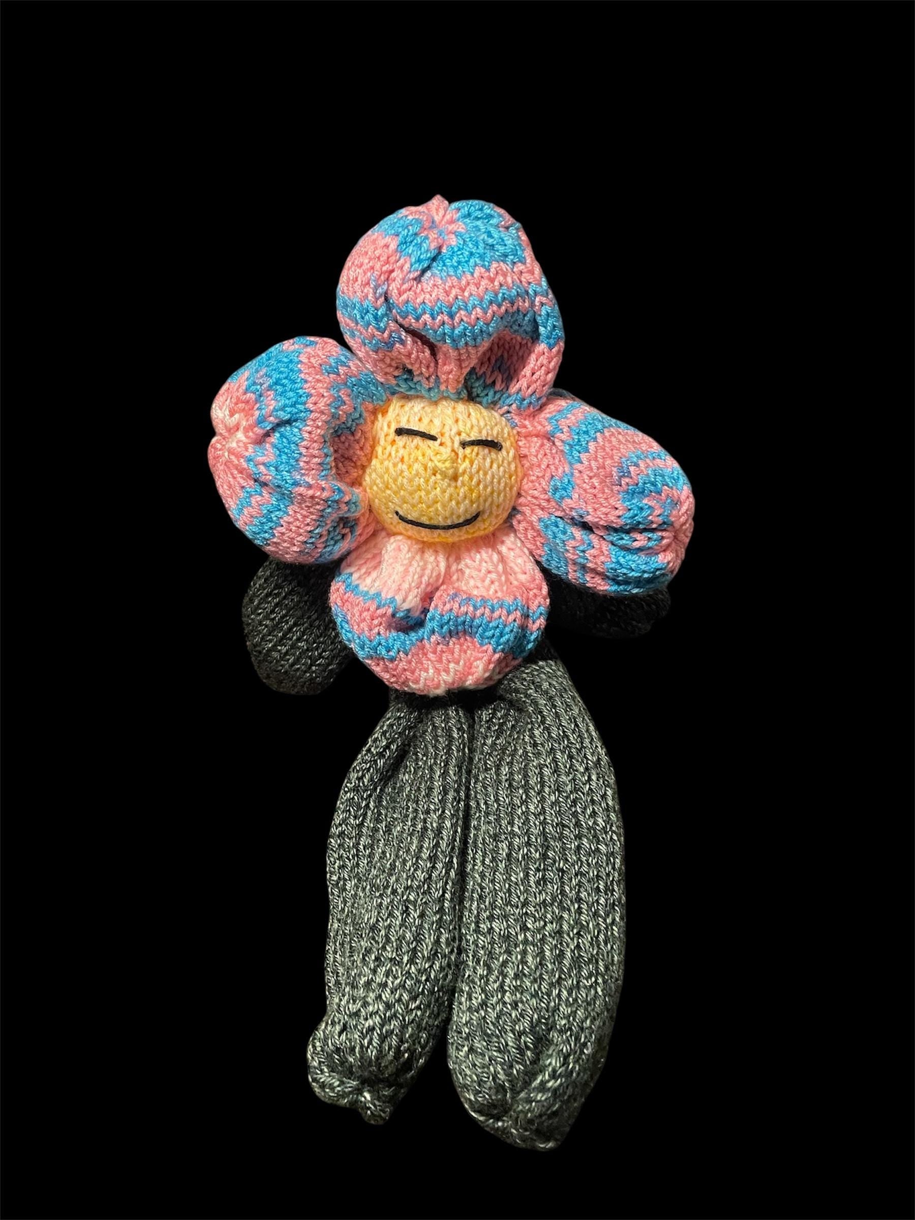 Handmade Knitted Lovey Doll: Soft Yarn Rag Doll