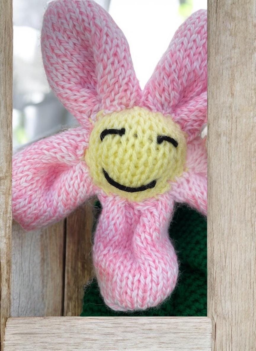 Handmade Knitted Lovey Doll: Soft Yarn Rag Doll