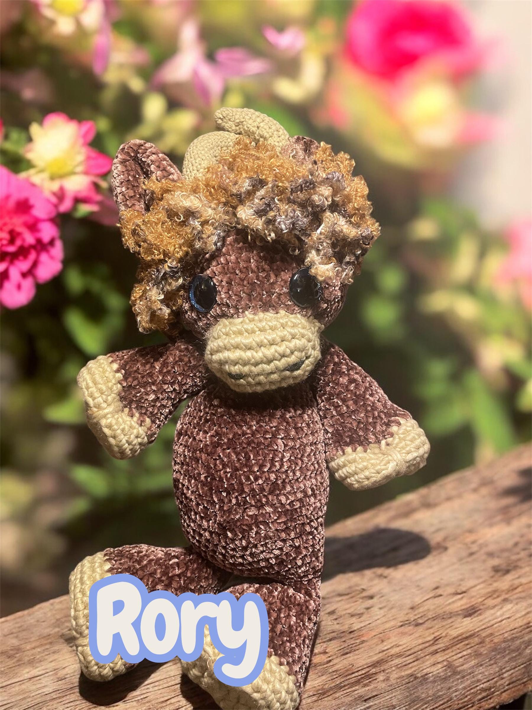 Crocheted Plush Cuddler: Handmade Soft Yarn Stuffed Animal