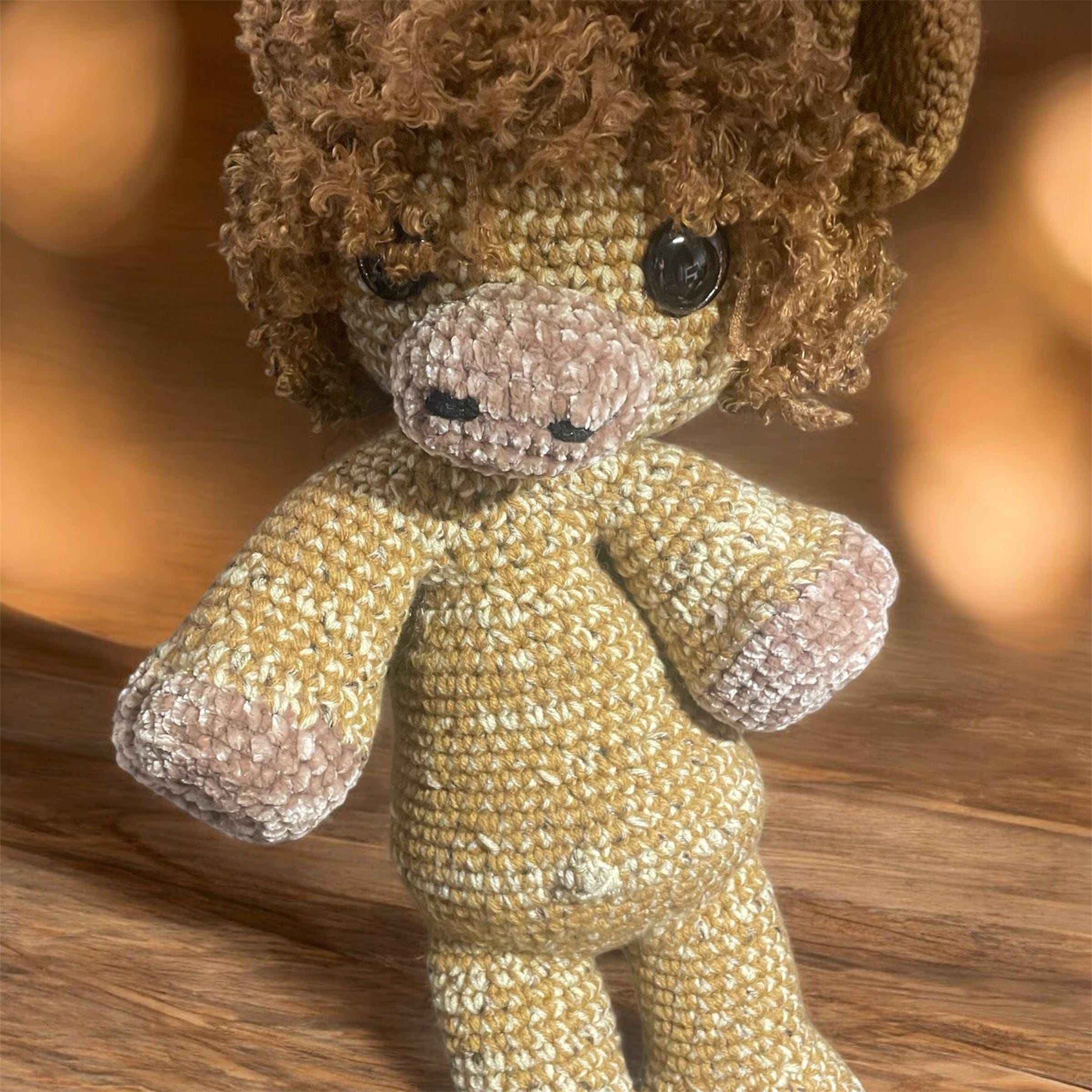 Crocheted Plush Cuddler: Handmade Soft Yarn Stuffed Animal