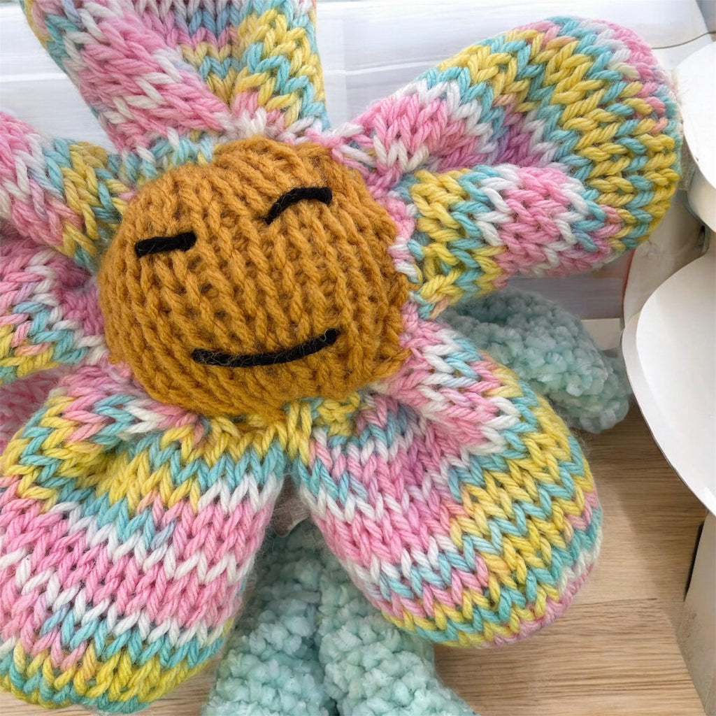 Handmade Knitted Lovey Doll: Soft Yarn Rag Doll