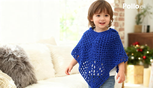 Child's Knit Poncho
