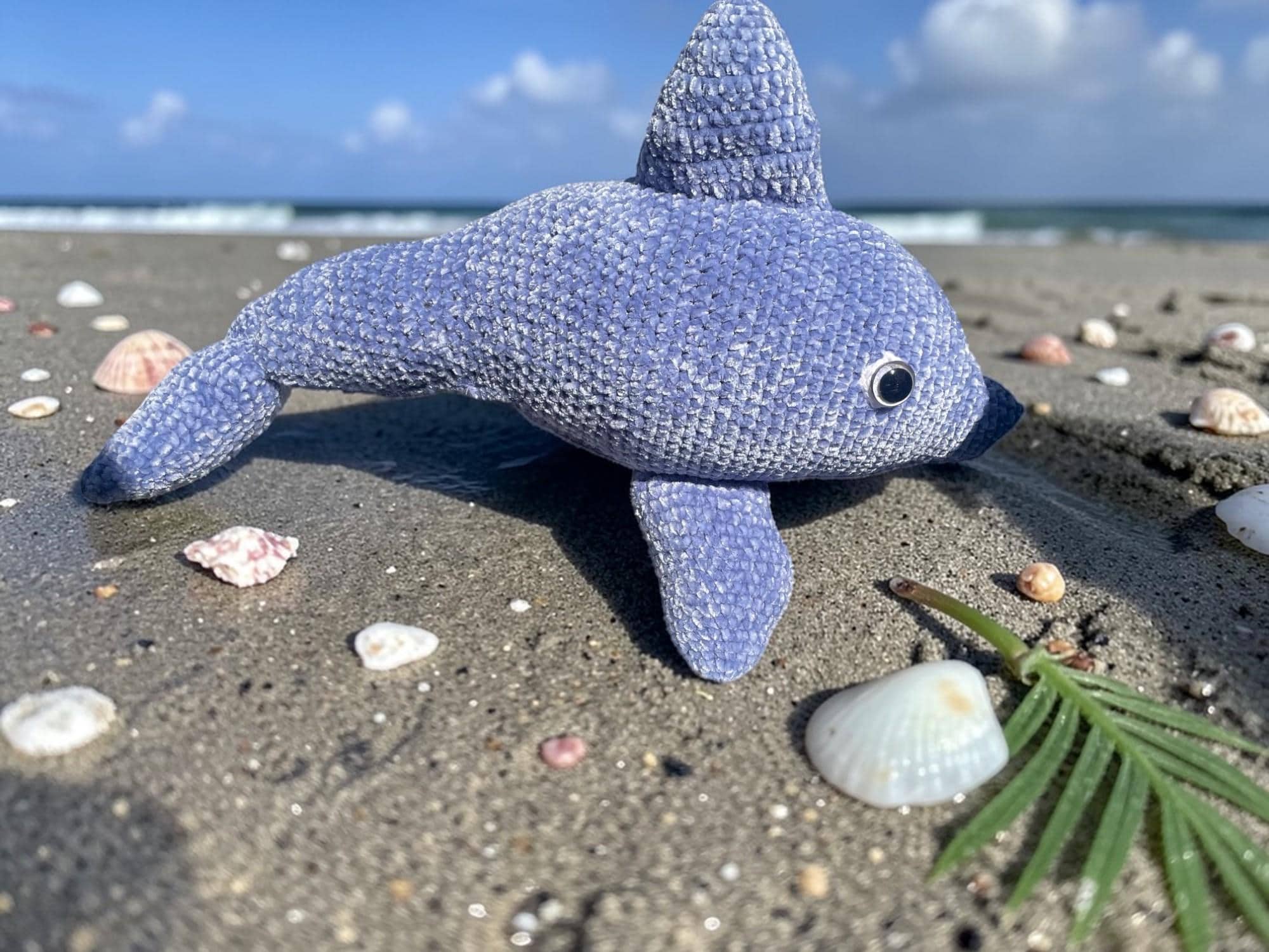 Handmade Crochet Dolphin Plush Toy