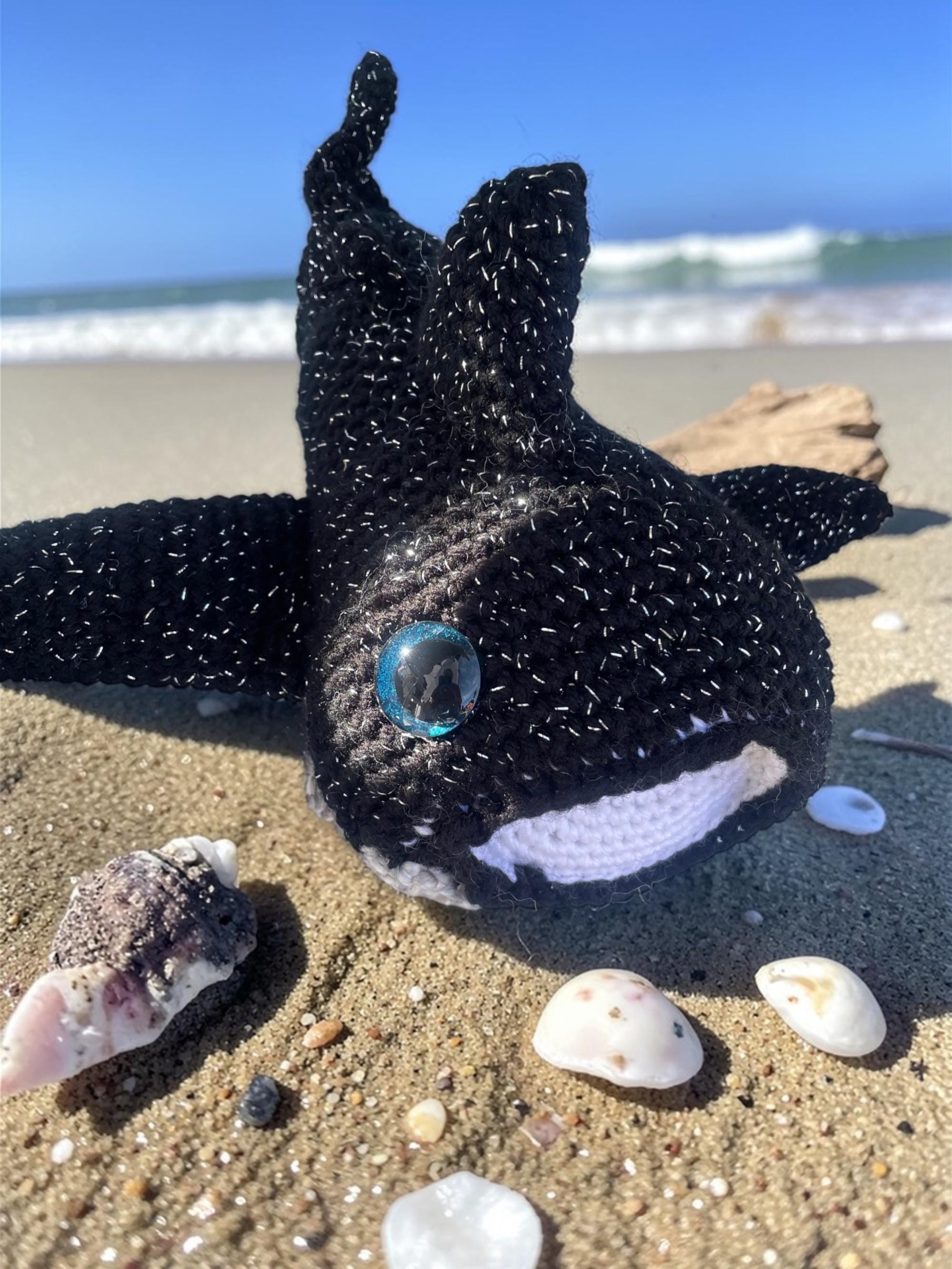 Handmade Crochet Whale Plush
