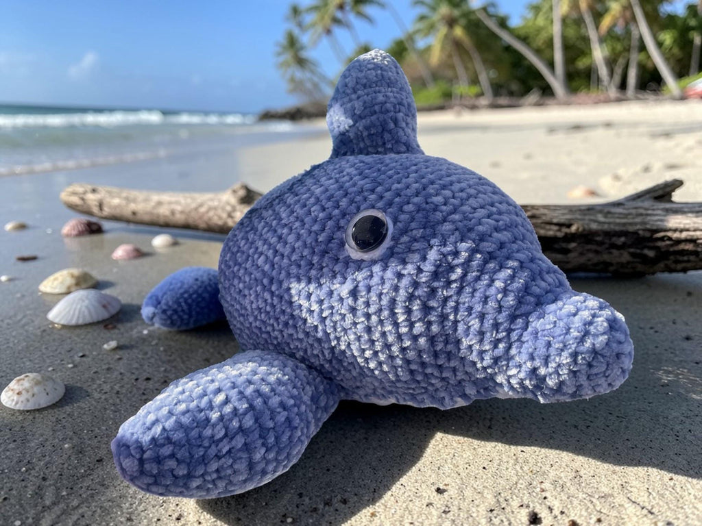 Handmade Crochet Dolphin Plush Toy