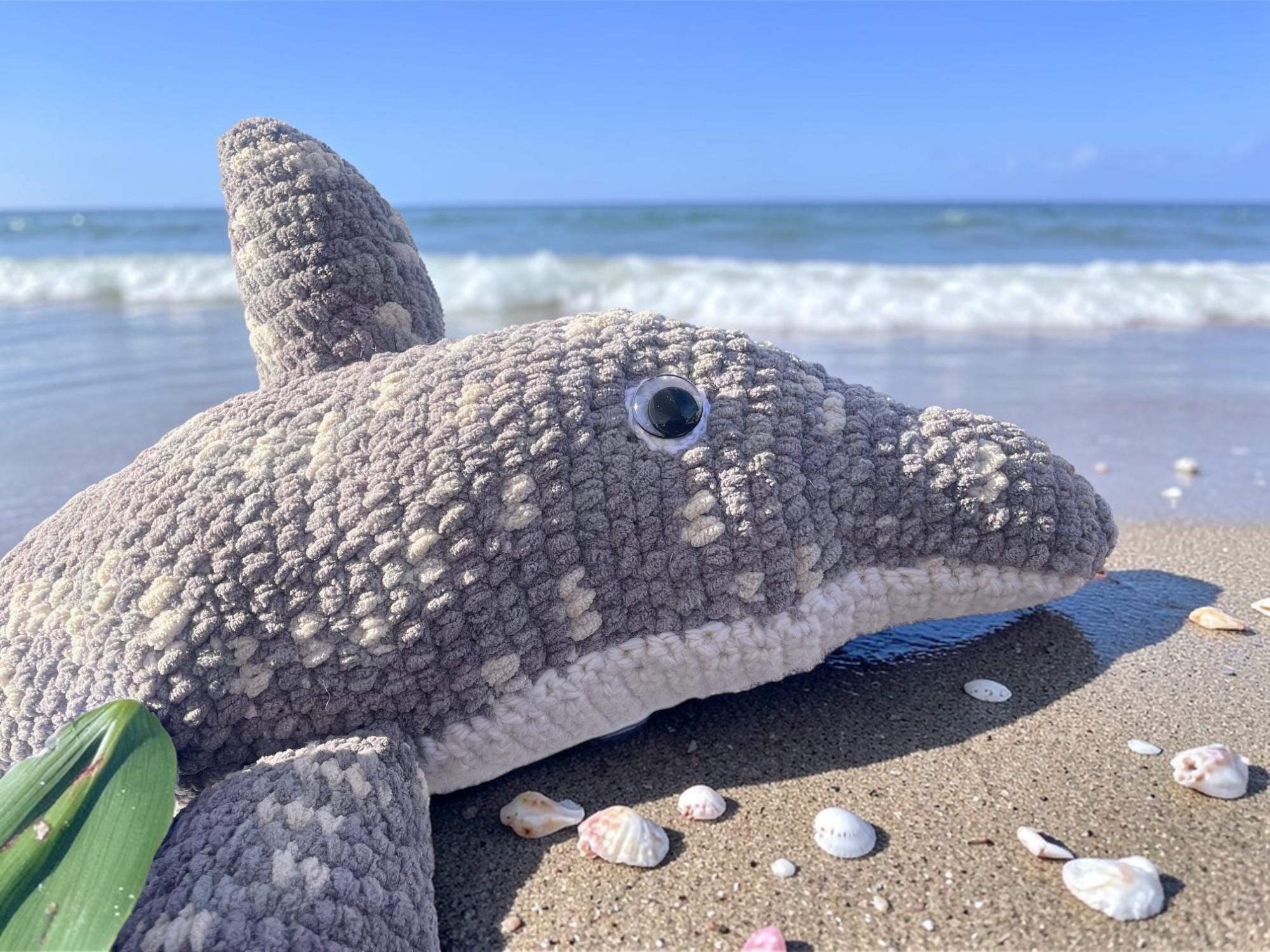 Handmade Crochet Dolphin Plush Toy
