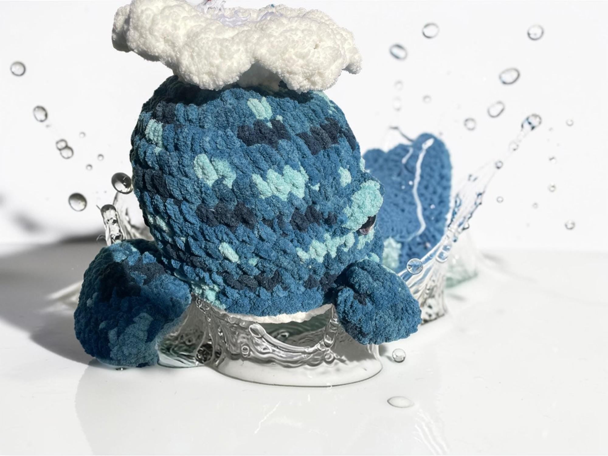 Handmade Crochet Whale Plush
